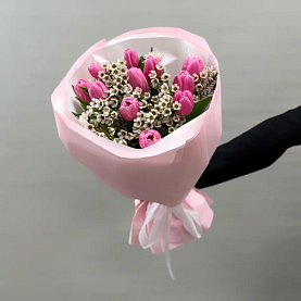 Букет "Барели" из тюльпанов 