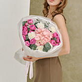 Букет "Лиссабон" с пионовидной розой 