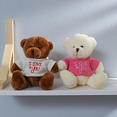 Мягкая игрушка «Медведь i love you» цвет МИКС